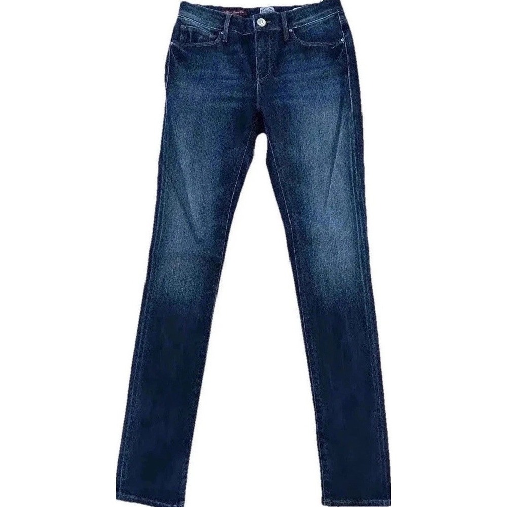 New Mavi Jeans Size 27" Waist Dark Skinny 32 Inch Inseam 9" Rise Blue Denim